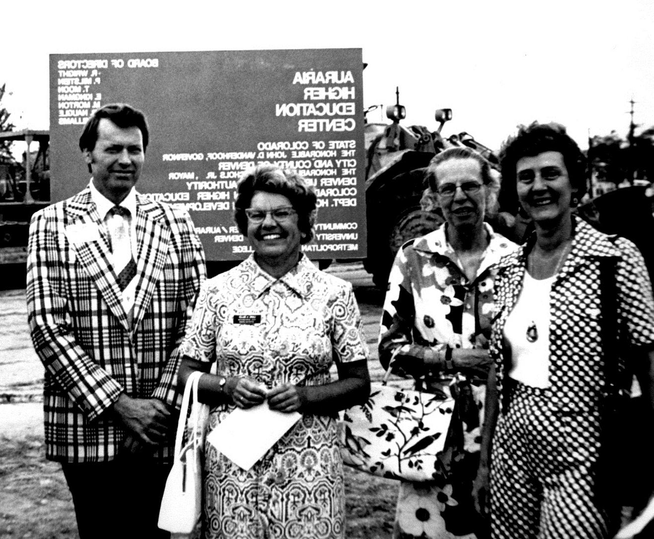 Group standing at the Auraria Higher Education Center site